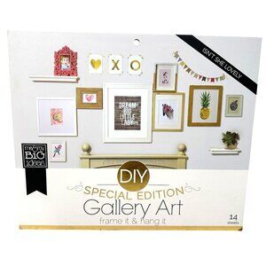 DIY Wall Art Gallery Kit Frame It Hang It Home Decor Gold Foil Pink New Nursery